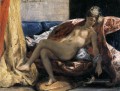 Frau mit einem Papageien romantische Eugene Delacroix
